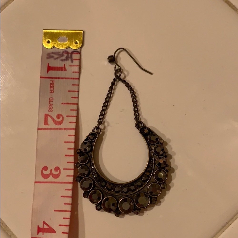 Gorgeous rhinestone earrings - Picture 3 of 4